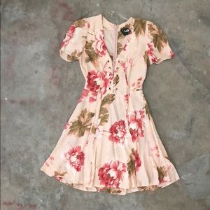 Reformation pink mini dress